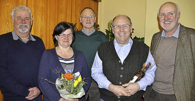 Ehrungen beim Schwarzwaldverein Wyhl (...Mathes, Willi Linse und Bernd Nssler   | Foto: R. Vitt