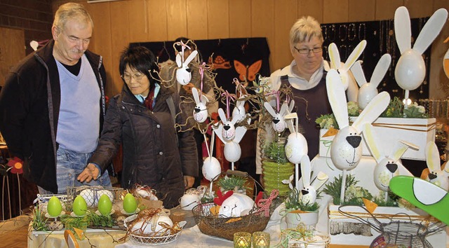 Osterdeko wurde natrlich auch ausgestellt.   | Foto: Petra Wunderle