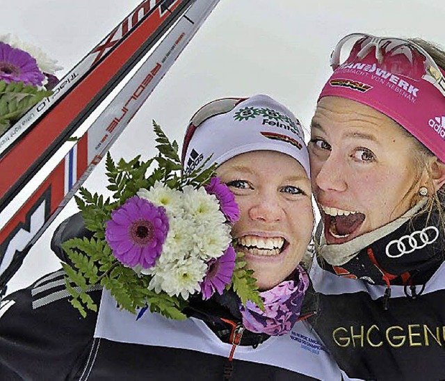 Sandra Ringwald (links) hat allen Grun... Winter mit  bemerkenswerten Erfolgen.  | Foto: jwm