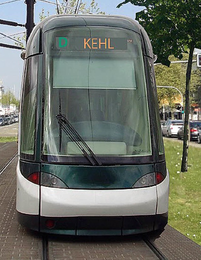 Weichen sind gestellt fr eine Tramverbindung von Straburg nach Kehl.   | Foto: Montage: Stadt Kehl