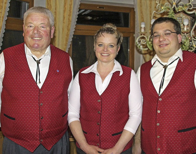 Der Gesangverein Liederkranz hat mit M...nd Franz Meyer gewhlt  (von rechts).   | Foto: Chris Seifried