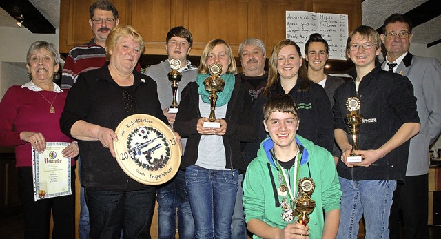 Schtzenknige, Ritter und Vereinsmeister beim Schtzenverein Nordschwaben  | Foto: Petra Wunderle