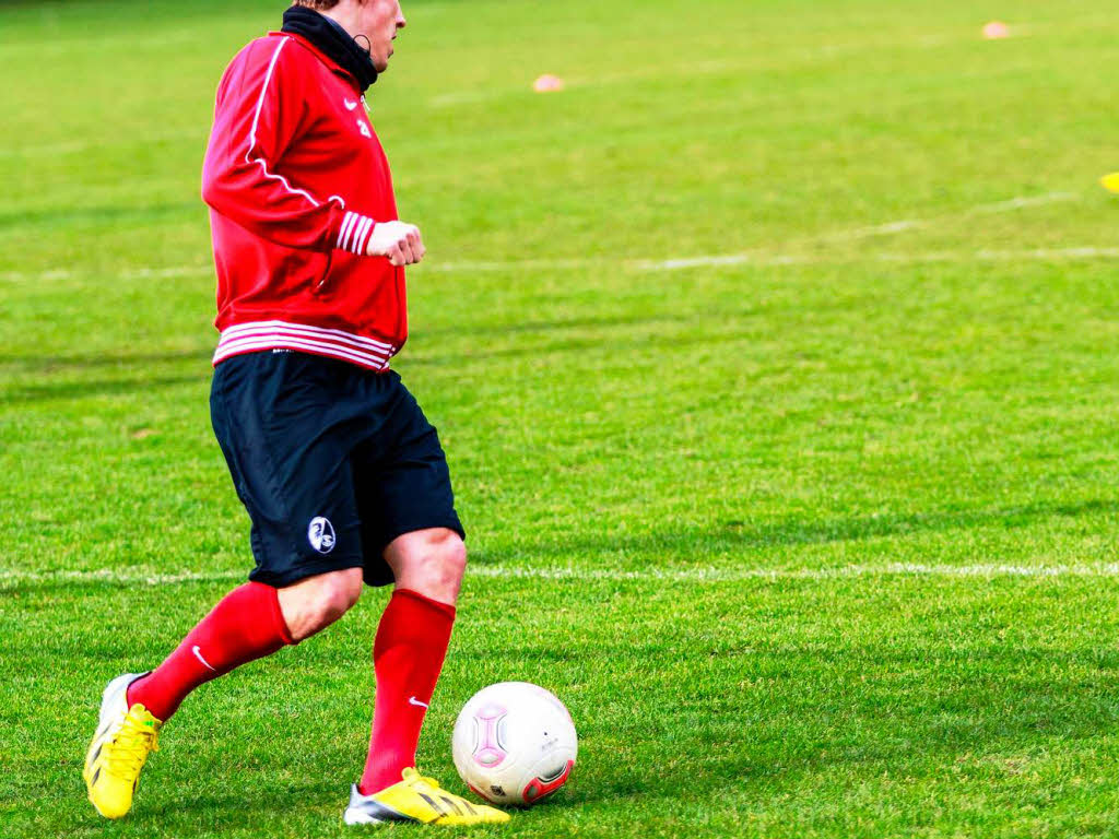 Bei Training ruht die Mannschaft in sich.