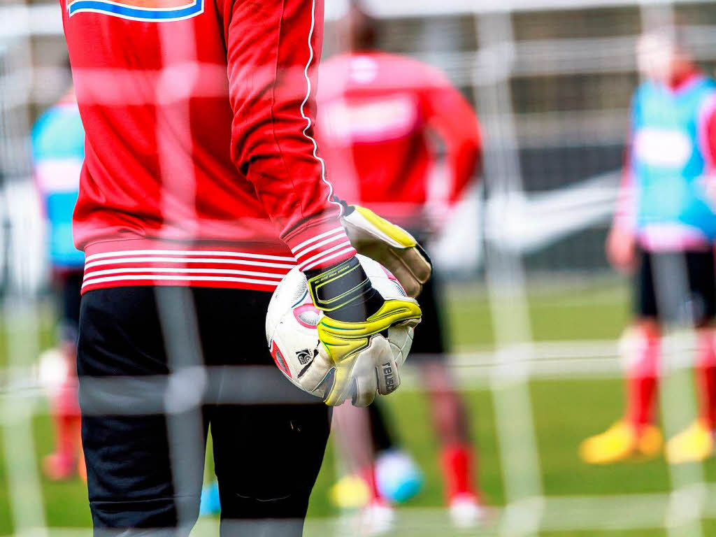 Bei Training ruht die Mannschaft in sich.