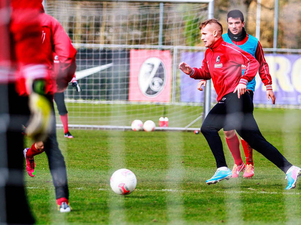 Bei Training ruht die Mannschaft in sich.