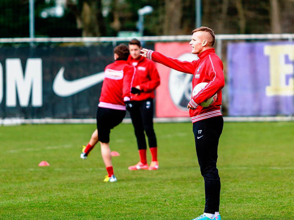 Bei Training ruht die Mannschaft in sich.