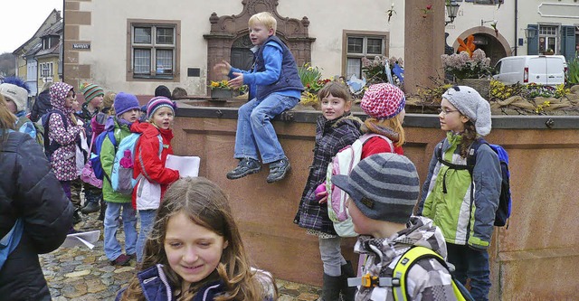 Endingens Grundschler erkundeten an mehreren Tagen ihre Stadt.   | Foto: Privat