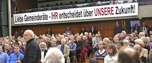 Bild von der Brgerversammlung vom 4. Mrz   | Foto: Ralf Staub
