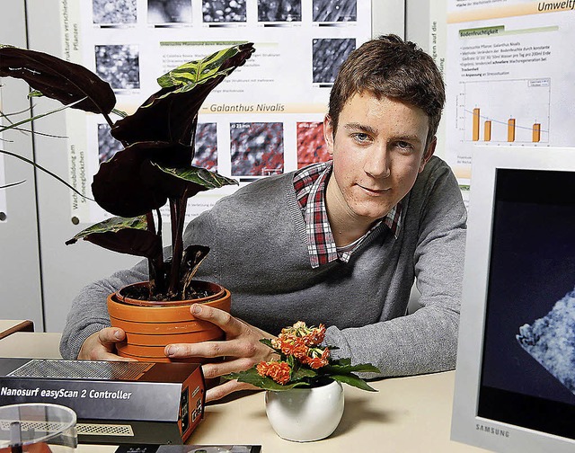 Johannes Reinhart Jugend forscht Landessieger Biologie  | Foto: BZ