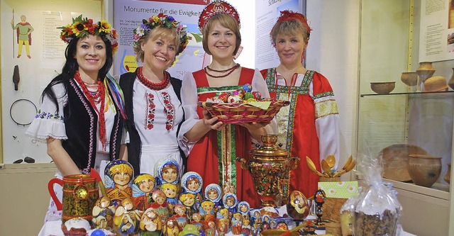 Beim Ostermarkt im Stadtmuseum wurden ...Osterbruche aus Russland vorgestellt.  | Foto: benjamin bohn