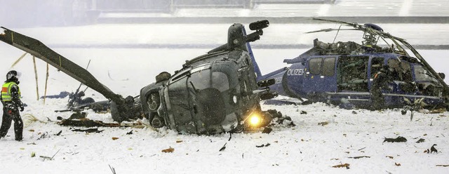 Heftiger Schneefall knnte zu dem Zusa...ubschrauber in Berlin gefhrt haben.    | Foto: dpa