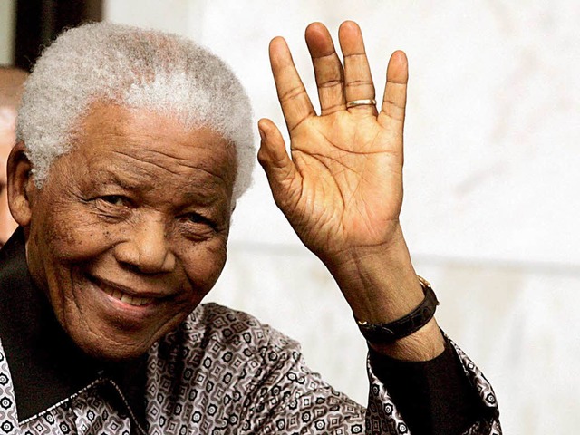 Der erste schwarze Prsident Sdafrikas &#8211; Nelson Mandela.   | Foto: DPA