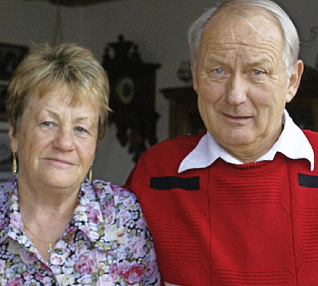 50 Jahre verheiratet: Waltraud und  Rudolf Walter   | Foto: Werner Probst