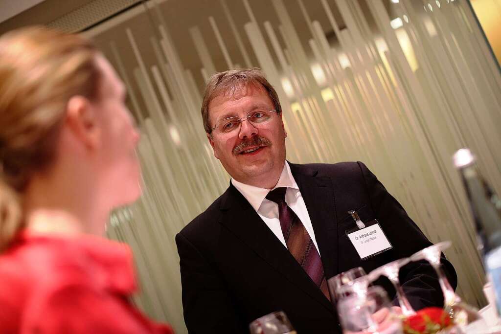 Bei der Feier nach der Verleihung: Dr. Andreas Langer