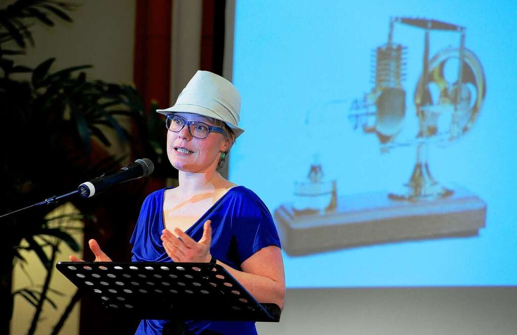 Die Mundart-Dichterin Ulrike Derndinger bei der Verleihung des Jobmotor 2012.