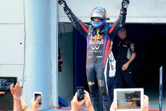 Sebastian Vettel feiert ersten Saisonsieg
