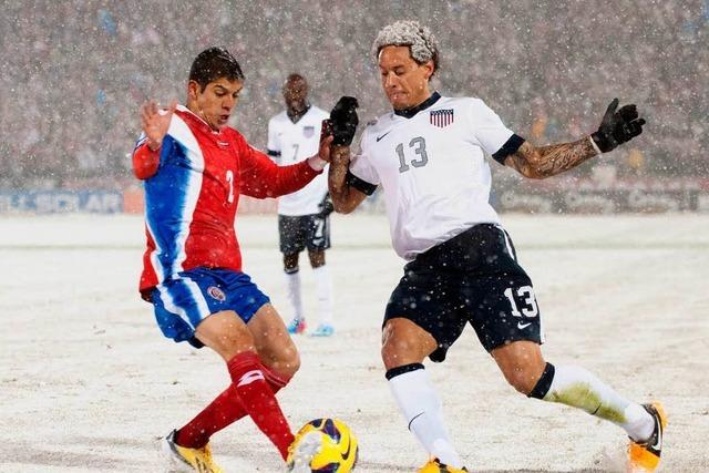 Fotos: Schnee-Fuball zwischen den USA und Costa Rica