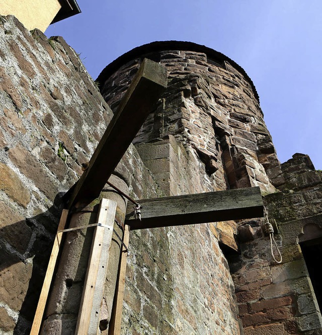 Gerichtsbarkeit in Lahr: die Reste des Galgens beim Storchenturm.   | Foto: Christoph Breithaupt