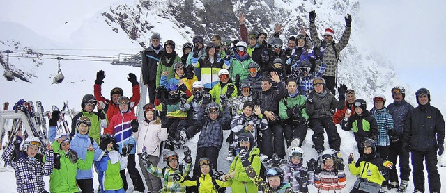 Trotz Nebel: Ski und Rodel gut fr die Friesenheimer Schler in Engelberg   | Foto: schule