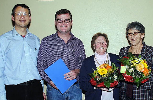 Ehrungen erhielten Frederik Anheuser, ...sortleiterin Uta Schweig (von links).   | Foto: SEDLAK