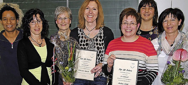 Frauenpower beim Sportverein: Der neu ...weite Vorsitzende) und Barbara Ltte.   | Foto: Hans-Walter Mark