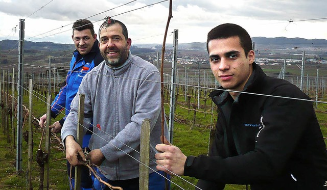 Vicente Gimnez, Carlos Casera und sei...skrise im heimischen Oliva geflchtet.  | Foto: Dominik Bloedner