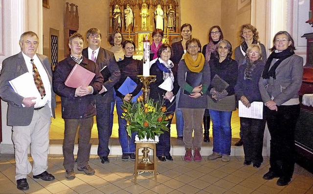 In der katholischen Pfarrgemeinde Grun...n in der Pfarrkirche Sankt Agatha mit.  | Foto: Manfred Burkert