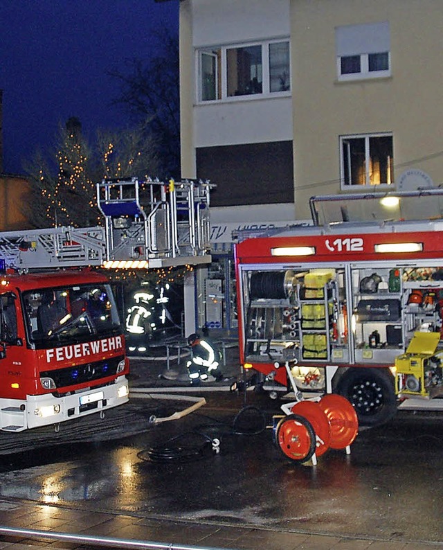 Gefragt war die Denzlinger Feuerwehr beim Brand an der Hauptstrae Anfang 2012.   | Foto: Frank Kiefer