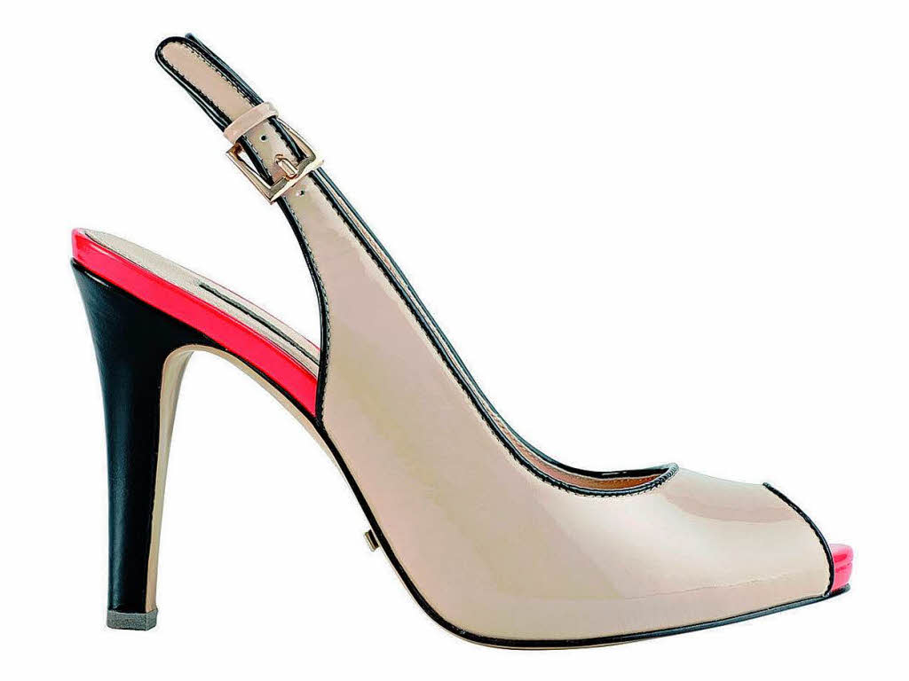 Der Schuh von Belmondo ist ein Zwitter zwischen Slingback und Peeptoe (110 Euro). Der Schuh von Belmondo ist ein Zwitter zwischen Slingback und Peeptoe (110 Euro).