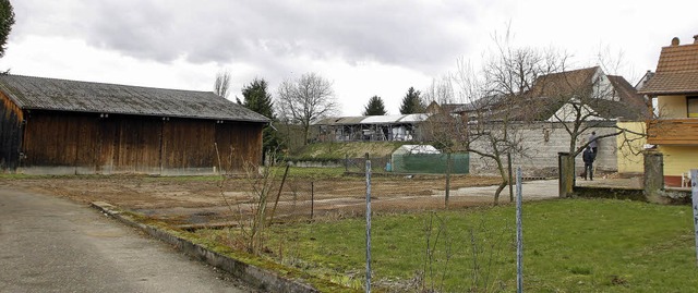 Der Schopf des Anstoes ist abgerissen...hmieheim bereit fr die Erschlieung.   | Foto: heidi fssel