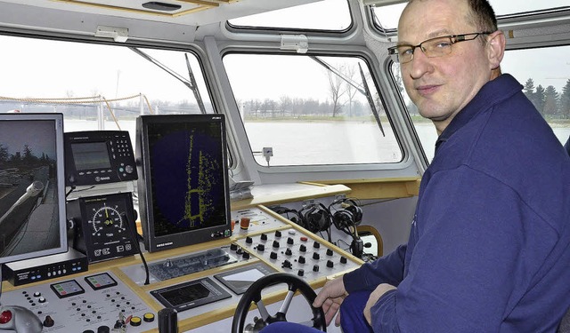 Der Herr der Pumpen: Victor Marz ist e...ie das Schiff im Ernstfall navigieren.  | Foto: Saurer