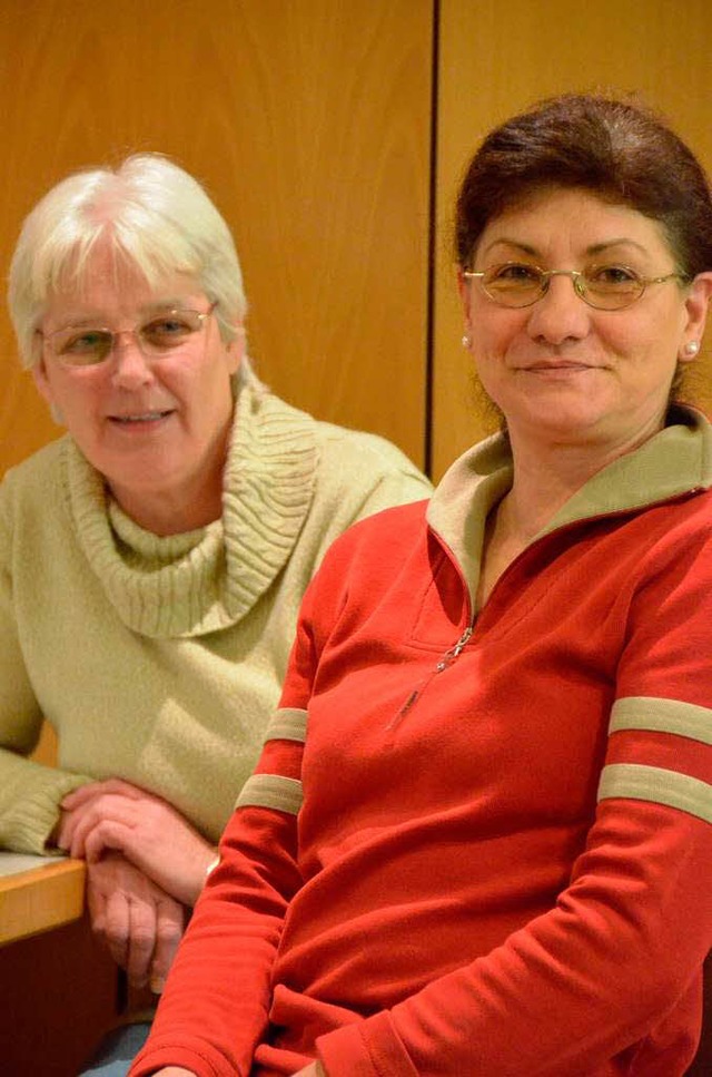 Brigitte Engel und Elly Seiler (rechts).  | Foto: Julia Dreier