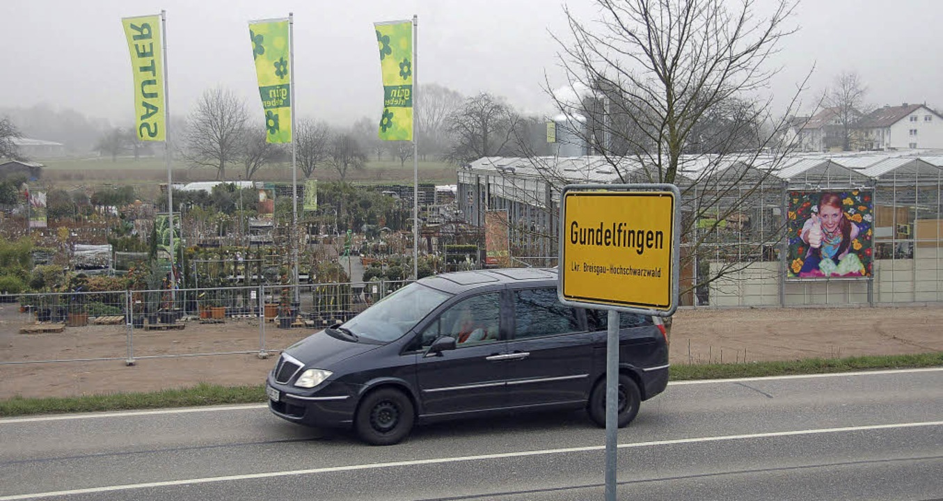Für das Gartencenter in Gundelfingen wird der Bebauungsplan geändert.  | Foto: Frank Kiefer