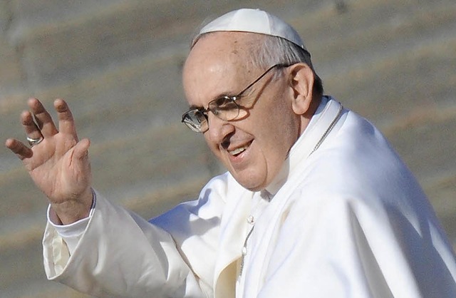 Mag es schlicht: Papst Franziskus   | Foto: dpa