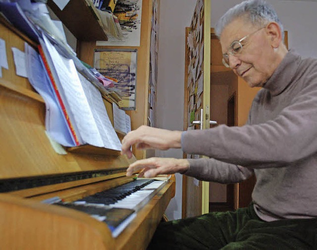 &#8222;Was man singt, bleibt tiefer si...erhin in seinem Haus in Ottoschwanden.  | Foto: Rebekka Sommer