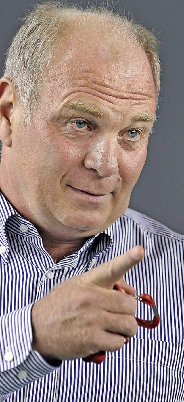 Die Drinks bleiben im Keller: Bayern-Boss Uli Hoene  | Foto: dpa