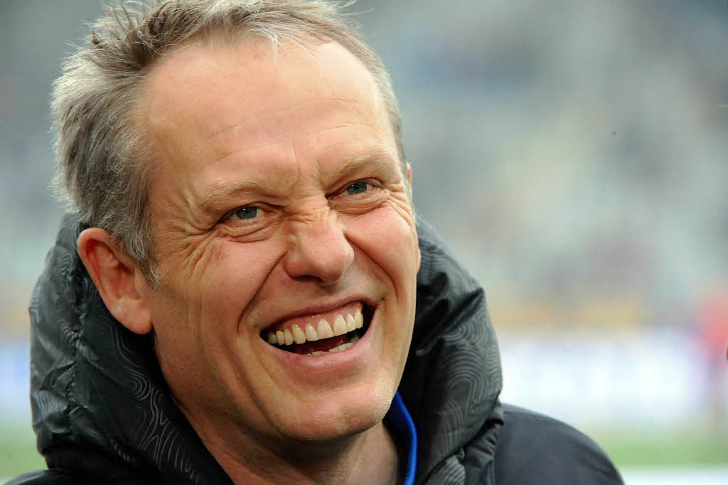 Gutes Gefhl: Christian Streich konnte schon vor dem Anpfiff lachen.