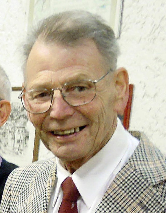 Wolfgang Mller bei der Hauptversammlung des Gesangvereins im Januar   | Foto: Jutta Rogge