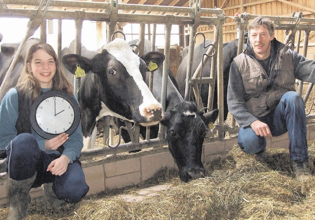 Landwirt Hansjrg Birkenberger und sei...inuten Abschnitten an die Sommerzeit.   | Foto: Freudig