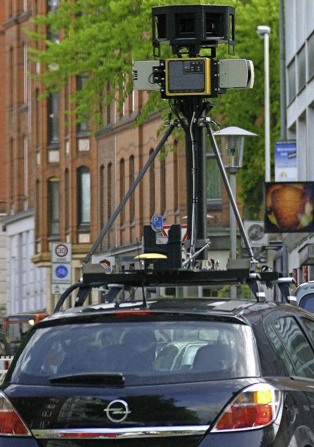 Ein Wagen von Google Street View &#821... der Suche nach ausgewhlten Gerchen?  | Foto: dpa