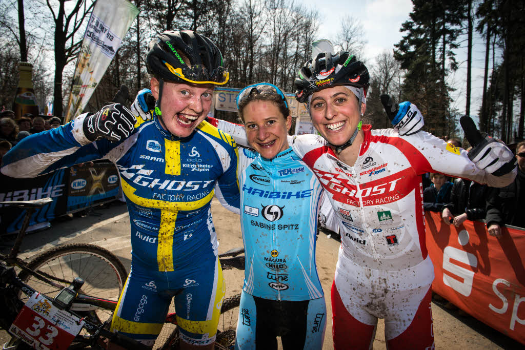 Die Top Drei der Frauen (von links): Alexandra Engen (3.), Siegerin Adelheid Morath und die Zweite Katrin Leumann.