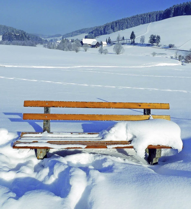 Von wegen Frhlingsahnen: Im Mrz war ...h eine dicke Schneeschicht das Jostal.  | Foto: Thomas Winckelmann
