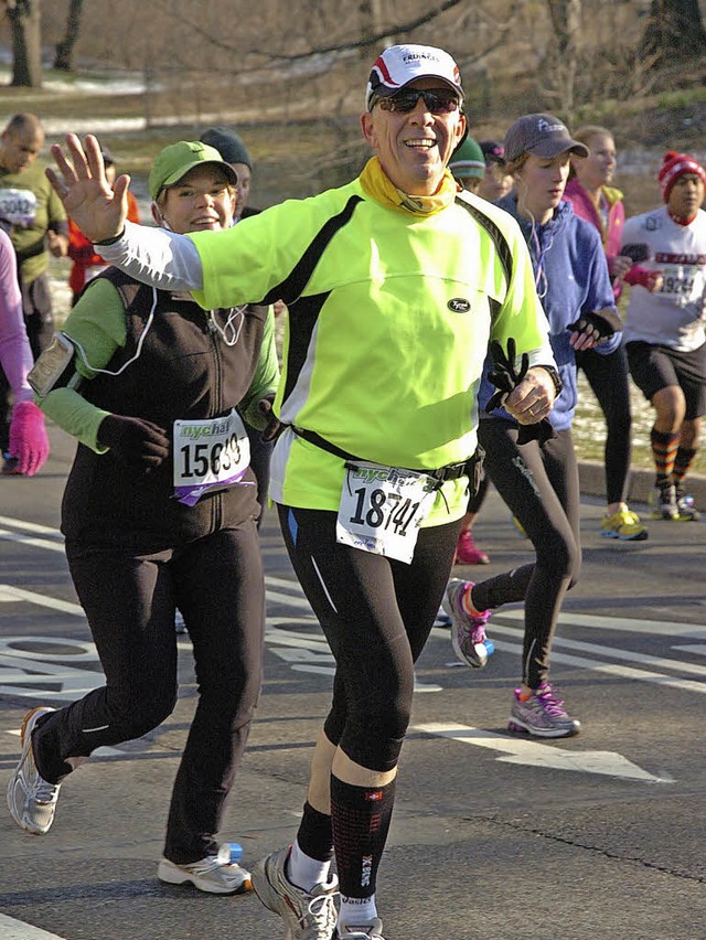 Reiner Greza beim Halbmarathon in New York.   | Foto: Privat