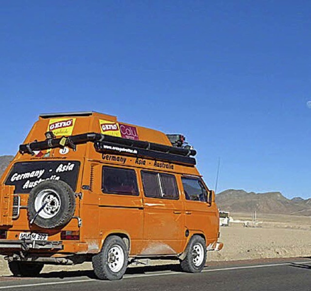 Symbol der Freiheit: Dieser VW-Bus war  auf drei Kontinenten.  | Foto: PR
