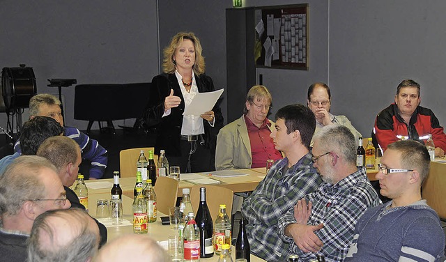 Brgermeisterin Isolde Schfer, Ortvor...rger beim diesjhrigen Brgergesprch.  | Foto: Dietmar Noeske
