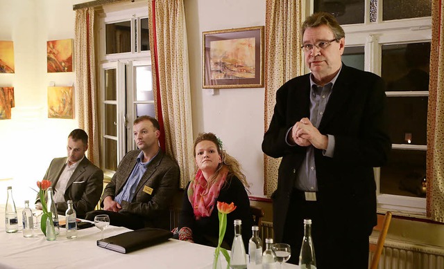 Die Bewerber (von  links): Martin Jaec...her, Anne Walter und Gerhard Borchert   | Foto: Chr. Breithaupt