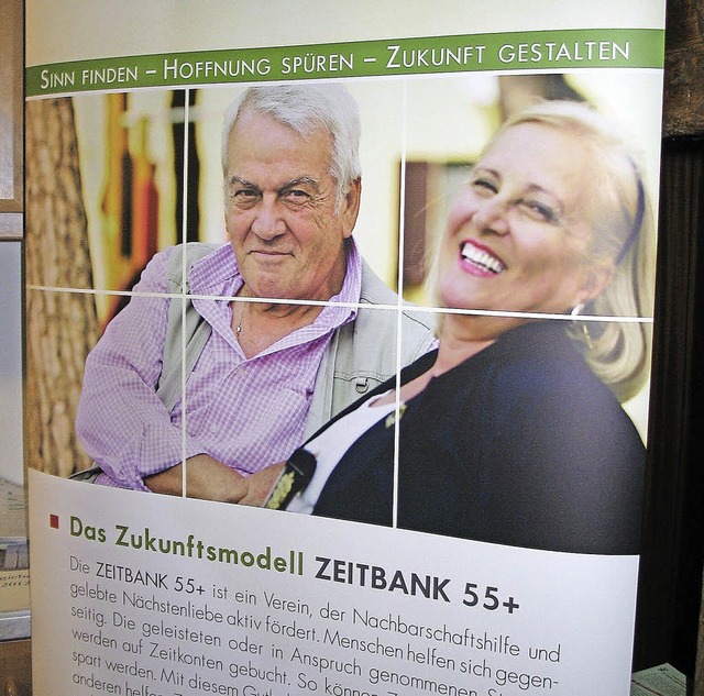 Mehr Lebensqualitt fr jeden verspric...nftsmodelle von der Zeitbank 55 plus.   | Foto: repro: schtz