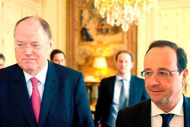 Steinbrück trifft Frankreichs Präsident Hollande