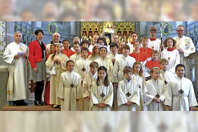 Kommunion in der Pfarrkirche Sankt Martin