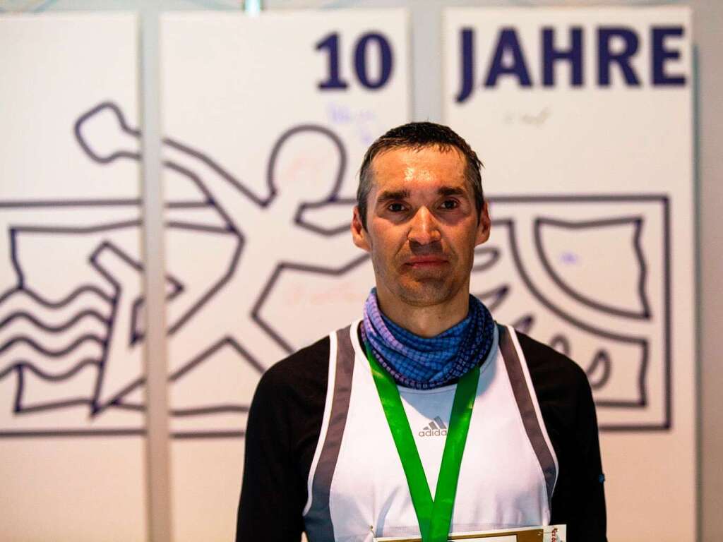 10 Jahre Freiburg-Marathon: In allen Jahren am Start war Gabor Legyel  (21 km, 01h 29min 26sek)